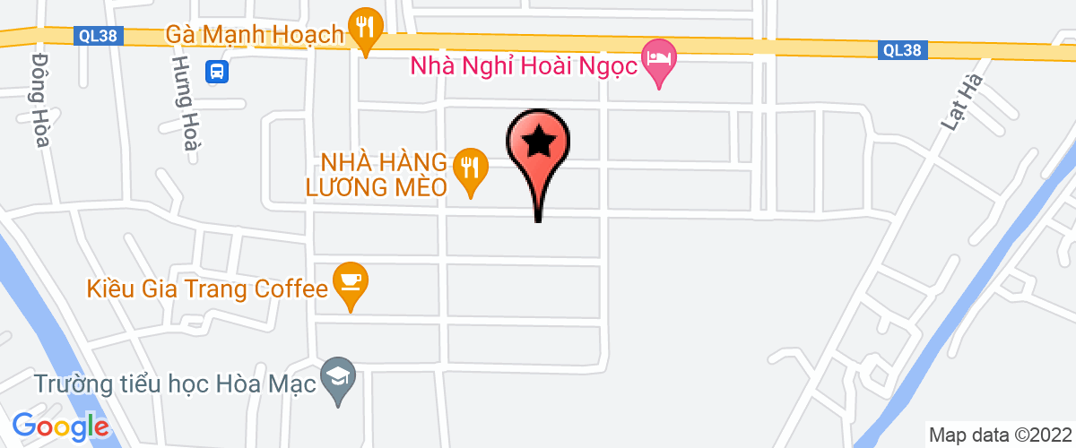 Map go to day nghe Duy Tien District Center