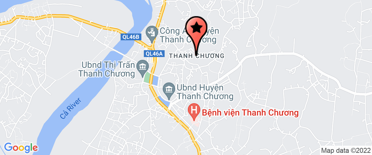 Map go to BHXH Thanh chuong District