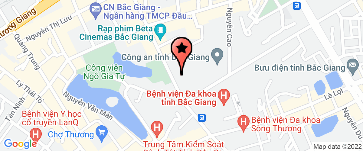 Map go to Ban quan ly du an tang cuong tac dong cua cai cach hanh chinh Bac Giang Province
