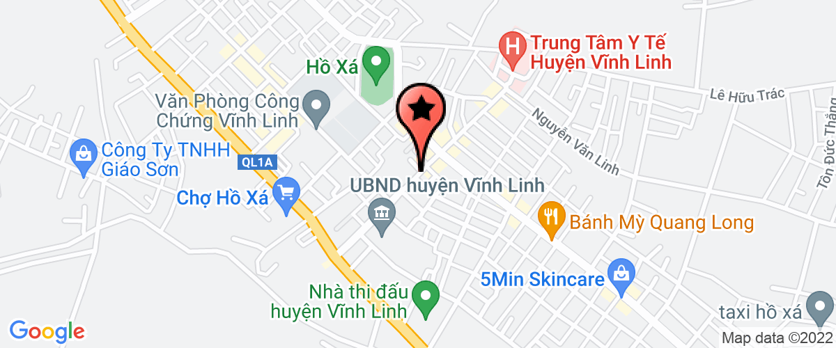Map go to Chi cuc Thong ke Vinh Linh District