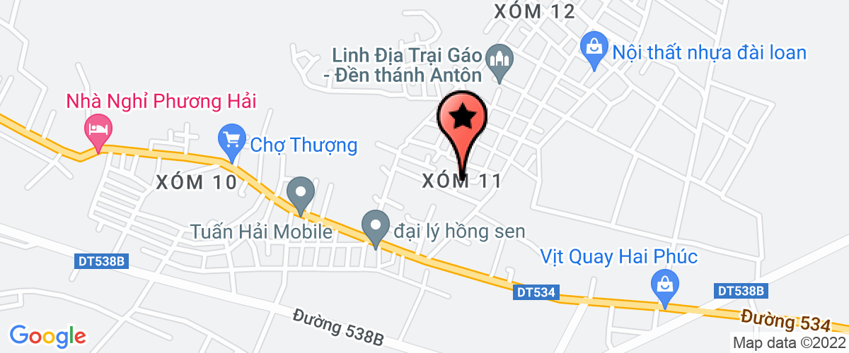 Map go to Dai Duong Xanh Trading And Technology Development Investment Joint Stock Company