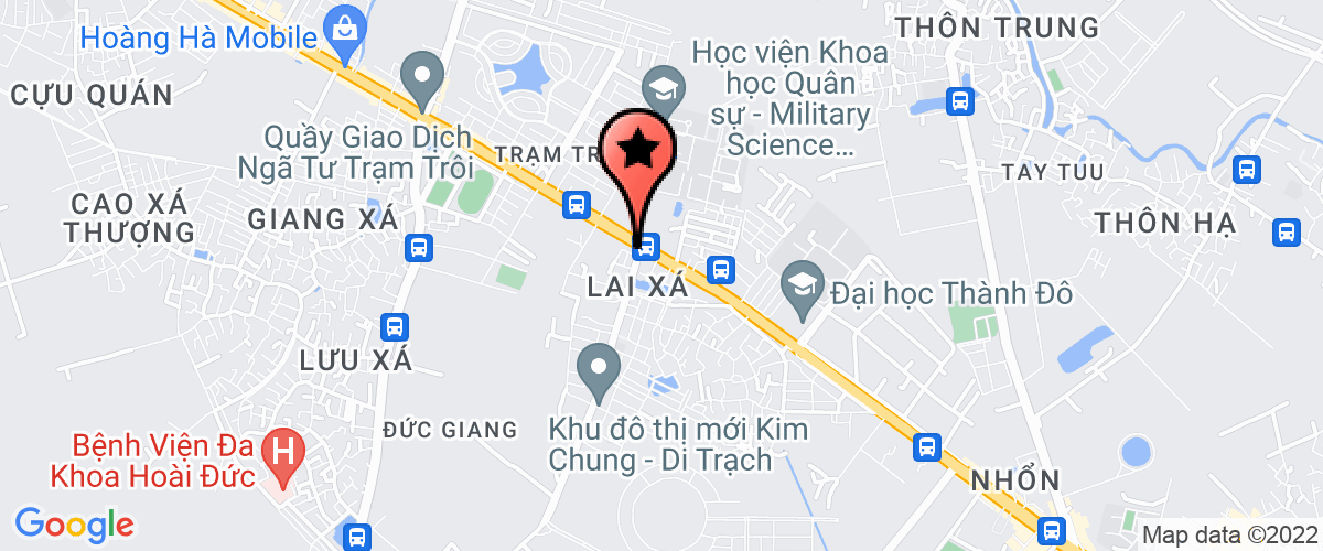 Map go to Truong dai hoc Thanh Do