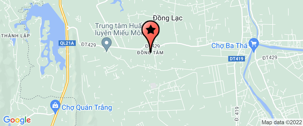 Bản đồ đến Trường mầm nôn bán công xã Đồng Tâm
