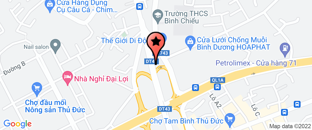 Map go to Hoang Vu Import Export Services Trading Production Investment Company Limited