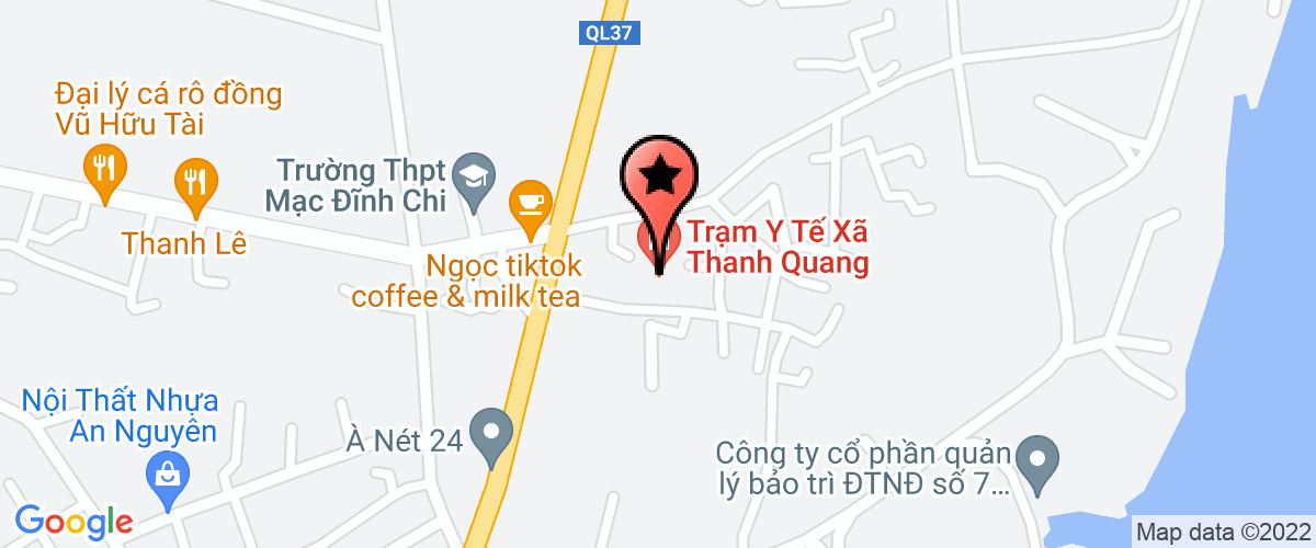 Map go to Nam Quang Joint Stock Company