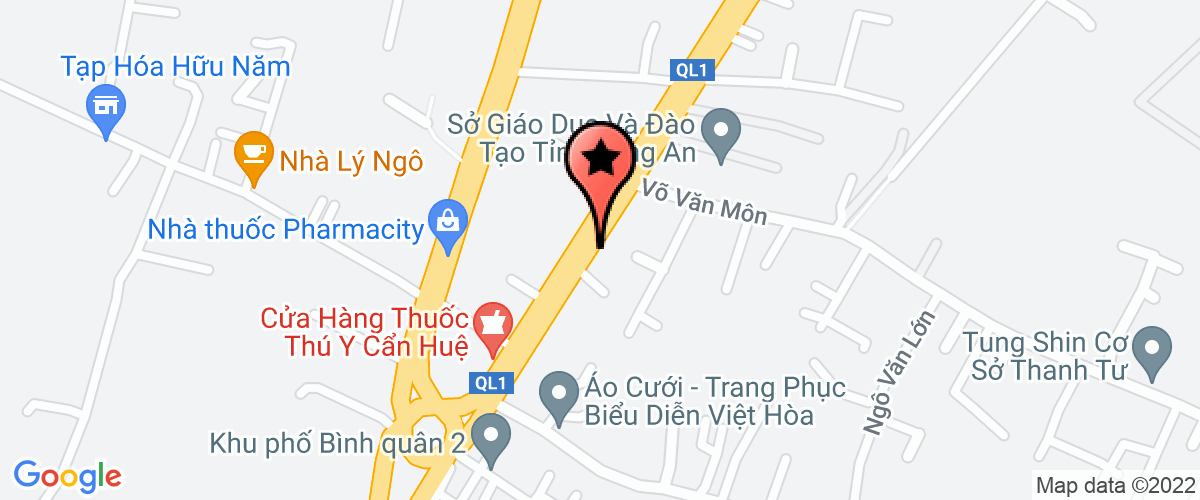 Map go to Thien Ngoc Khang Cosmetics Production Company Limited