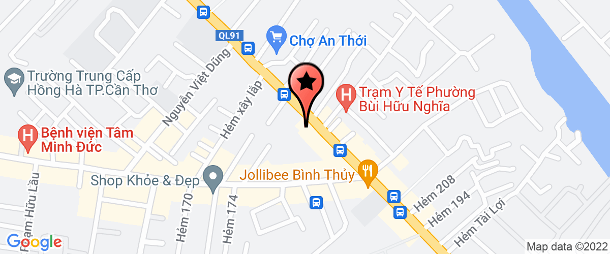 Map go to chinh hinh va phuc hoi chuc nang Can Tho Center