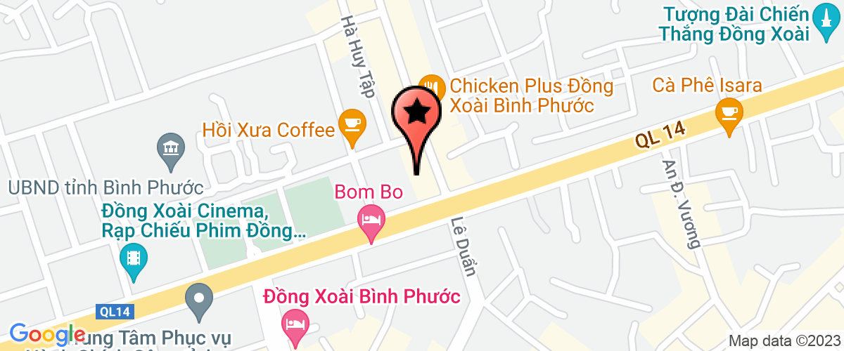 Map go to Nha Nuoc Binh Phuoc Province Bank