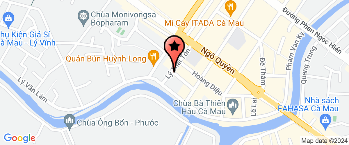 Map go to Kho Bac Nha nuoc Ca Mau