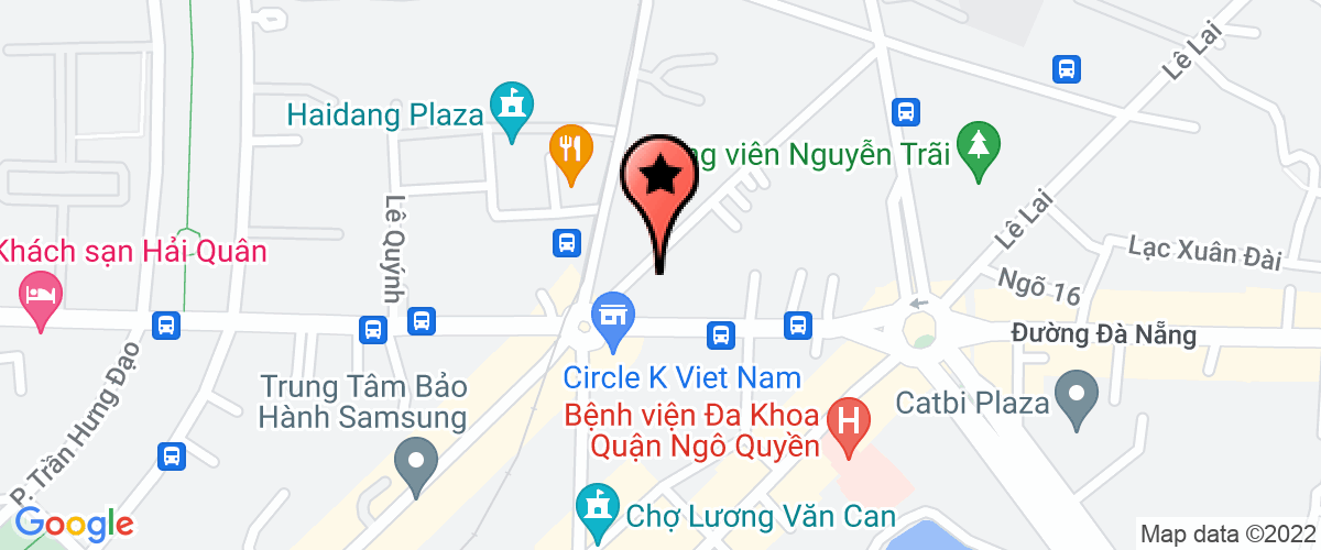 Map go to co phan thuong mai xay dung 5 Hai Phong Company