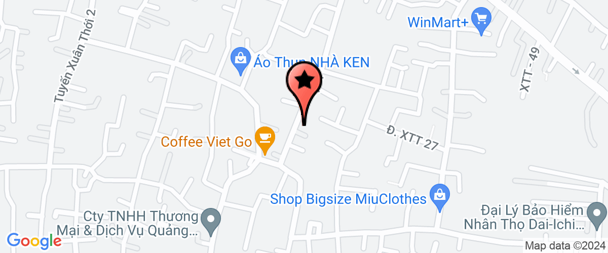 Map go to Tam Thien Trading Mechanical Company Limited