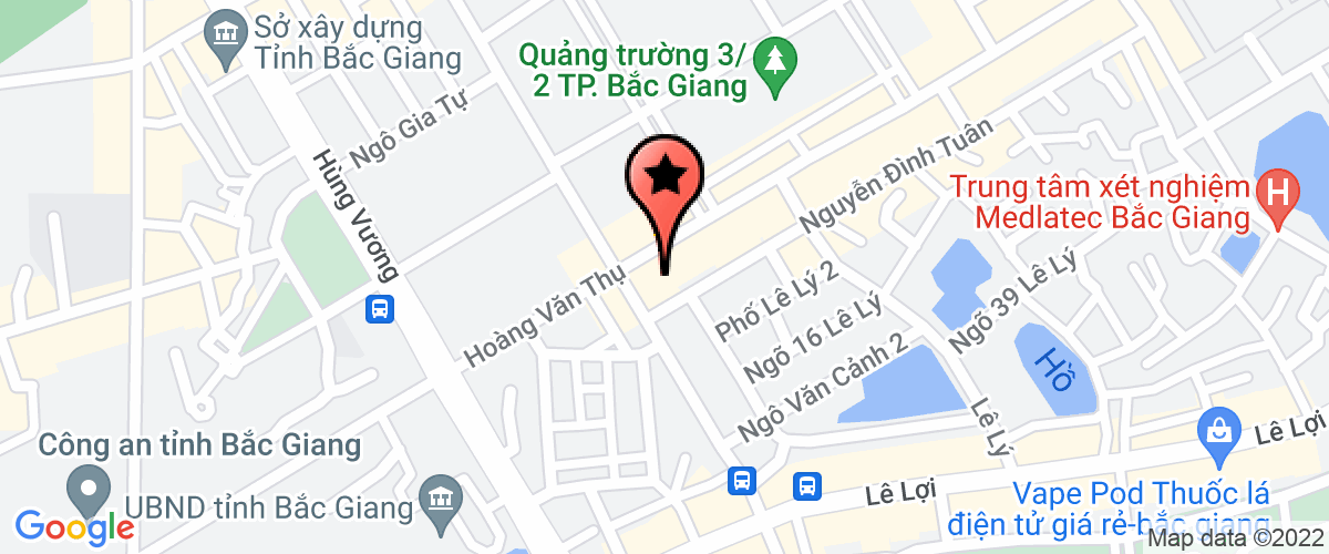 Map go to Hoang Son Bac Giang Joint Stock Company