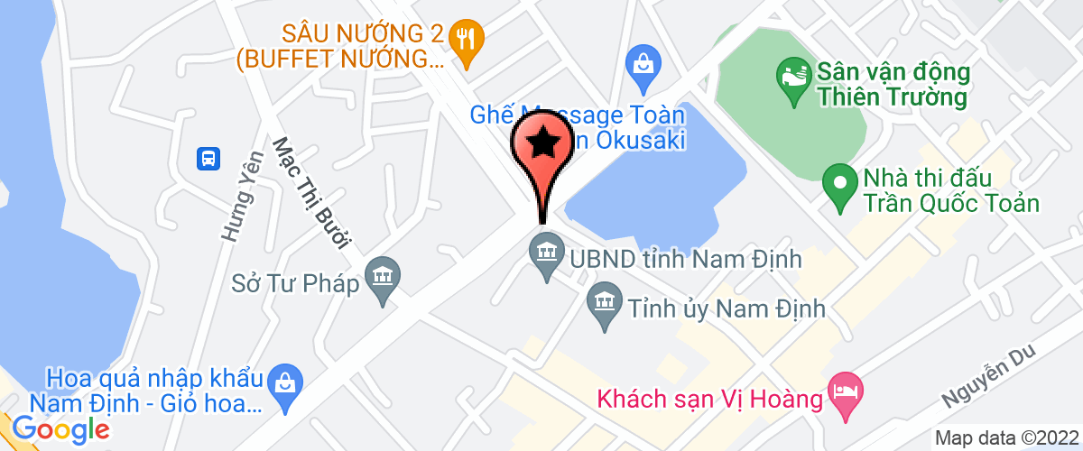 Map go to Van phong Doan dai bieu quoc hoi va Hoi dong nhan dan Nam Dinh Province