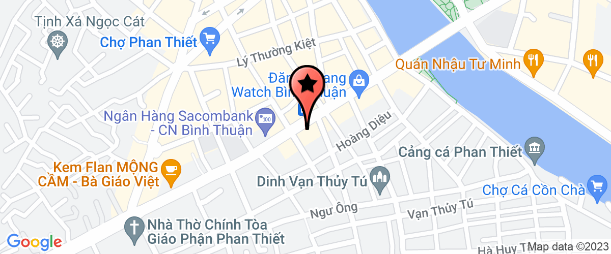Map go to Lien Doan Thanh Pho Phan Thiet Labor