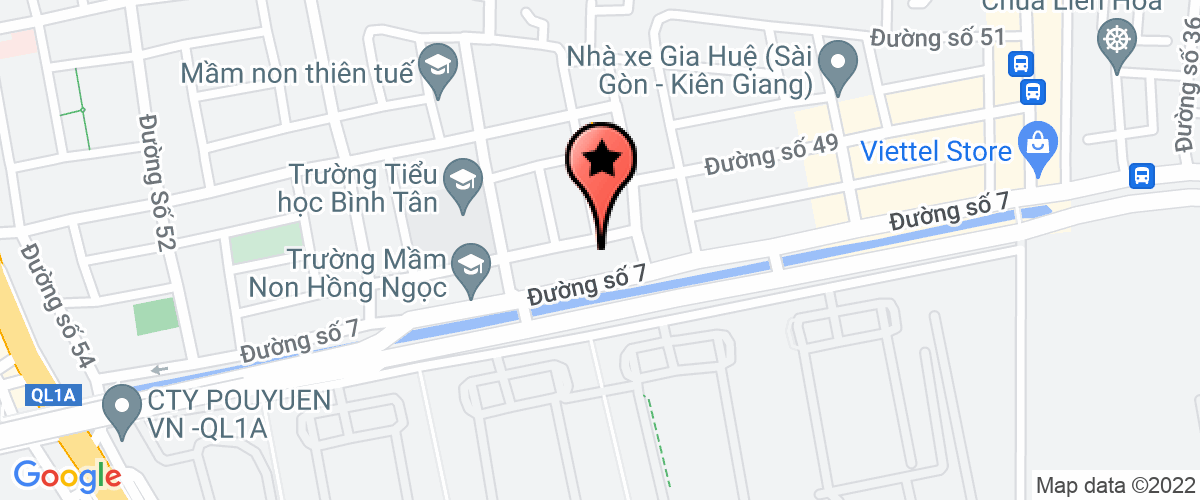 Map go to Hoa Chung Nguyen Investment Company Limited