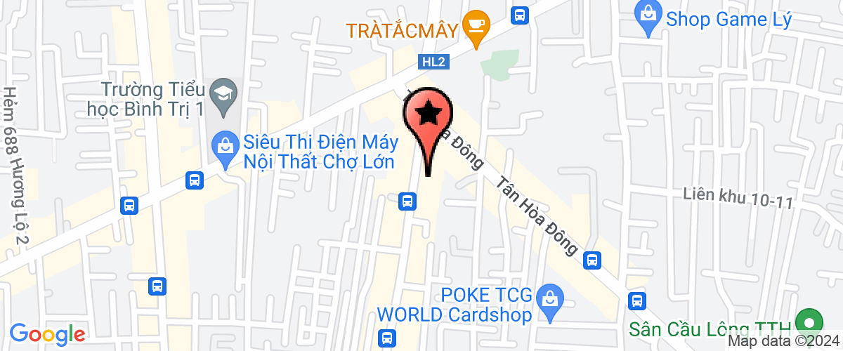 Map go to May Anh Em Company Limited