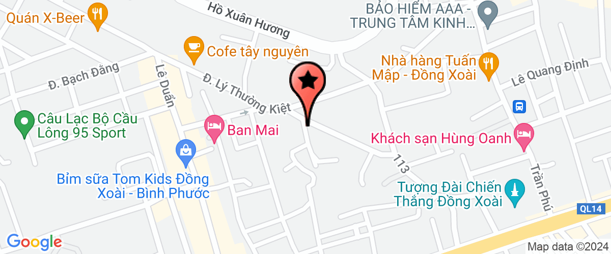 Map go to Binh Phuoc Farm Company Limited