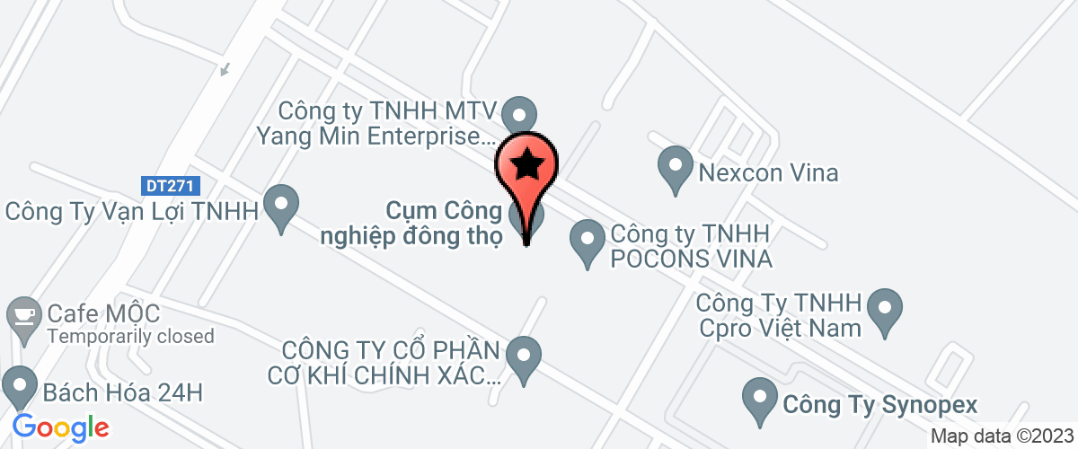 Map go to Hai Dang Trading And Production Company Limited