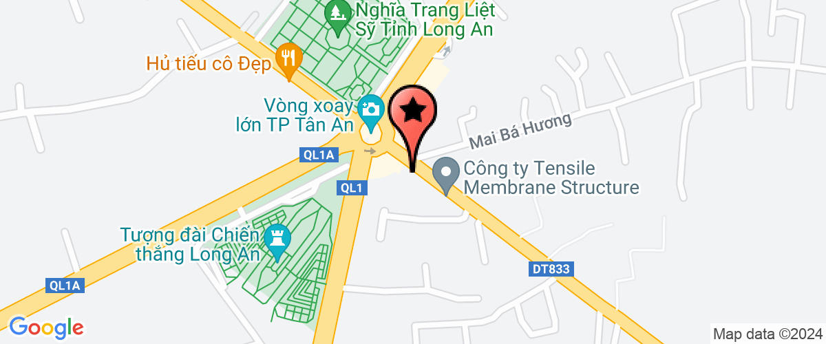 Bản đồ đến Công ty TNHH TM - DV - XD và Xuất nhập khẩu Thái Kim Chung