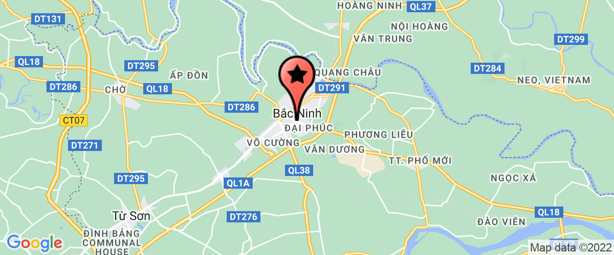 Map go to co phan doanh nghiep tre Bac Ninh Company