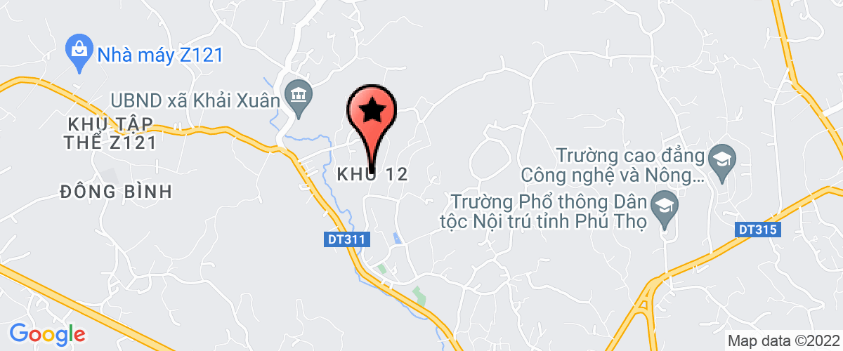 Map go to Branch of Phu Gia Xi Mang Phu Tho Exploiting Joint Stock Company