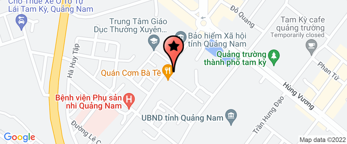 Bản đồ đến Công ty CP tư vấn công nghệ môi trường Quảng Nam