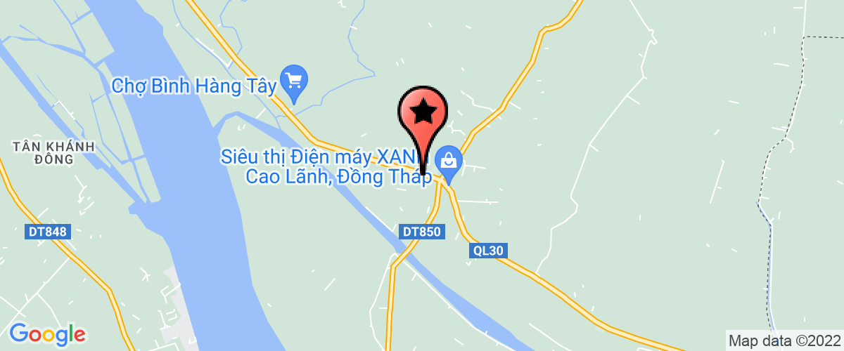 Map go to Hoang Thong Gold Shop Private Enterprise