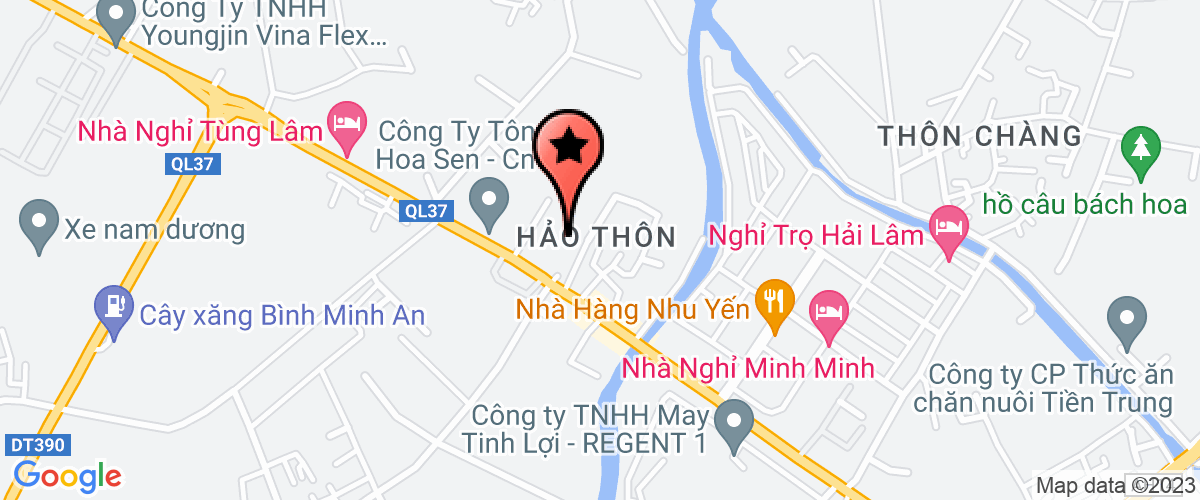 Map go to Ccong ty co phan Thang long Vang