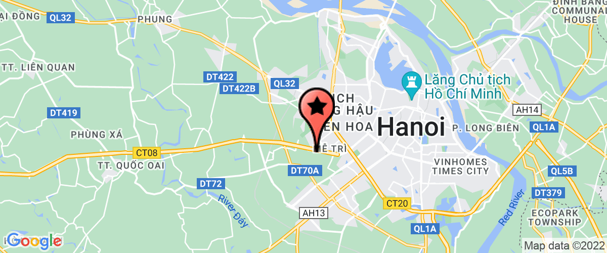 Map go to Hanoi Rubber Joint Stock Company