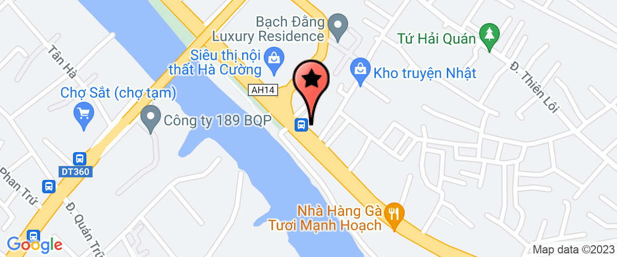 Map go to Thien Long Product Investment Joint Stock Company