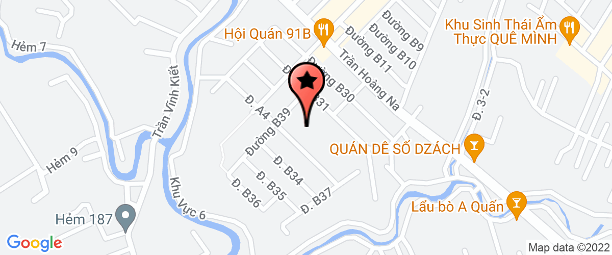 Map go to Bien Duong Seafood Trading Joint Stock Company