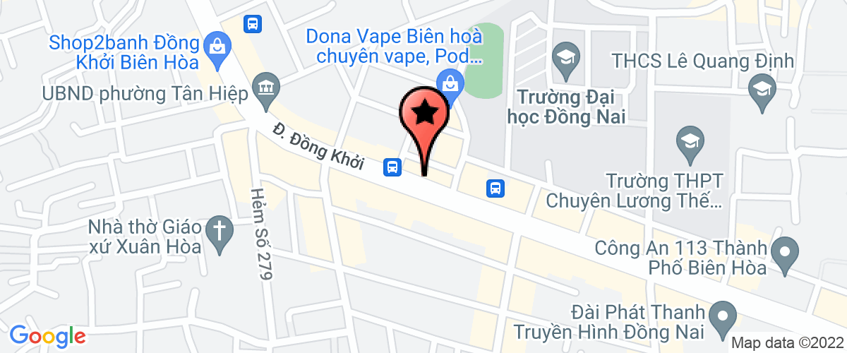 Map go to Tham My  Dr Duyen Training And Company Limited
