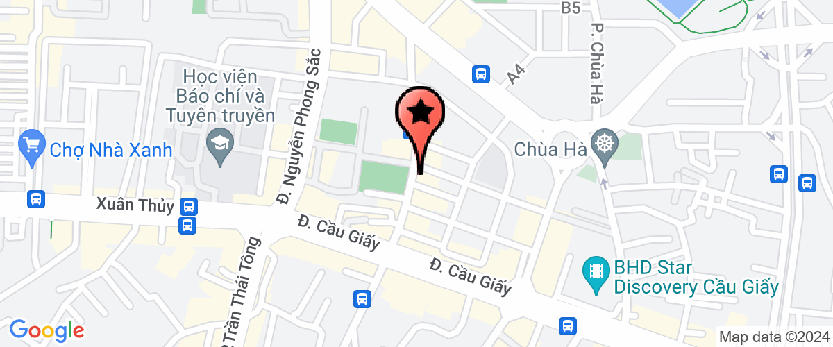 Map go to benh vien da khoa Thanh Xuan Company Limited