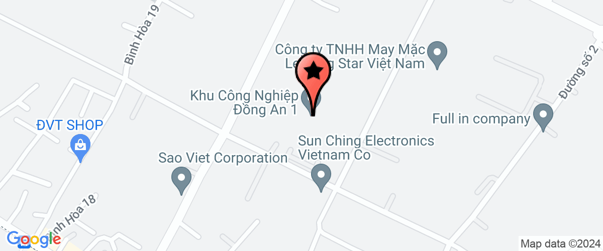 Bản đồ đến Công Ty TNHH Younchang Gst