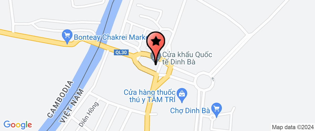 Map go to Thi Dua My Duyen Import Export Company Limited