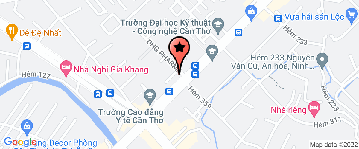 Map go to Mot thanh vien thuc pham chuc nang va my pham DHG FSB Company Limited