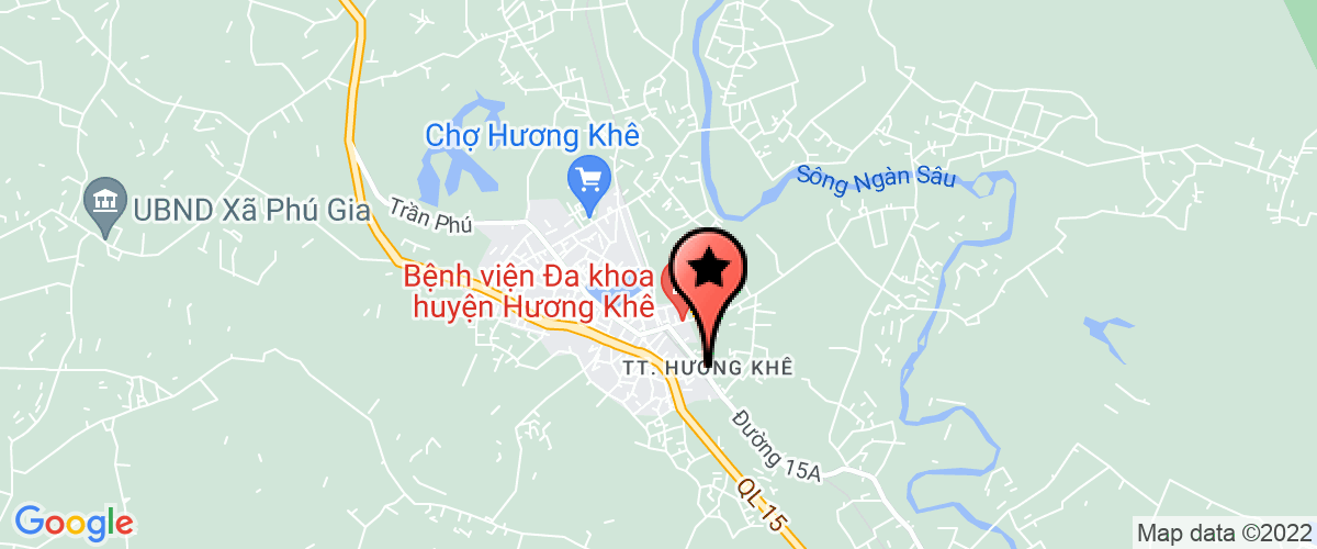 Map go to Nha may nuoc Huong khe