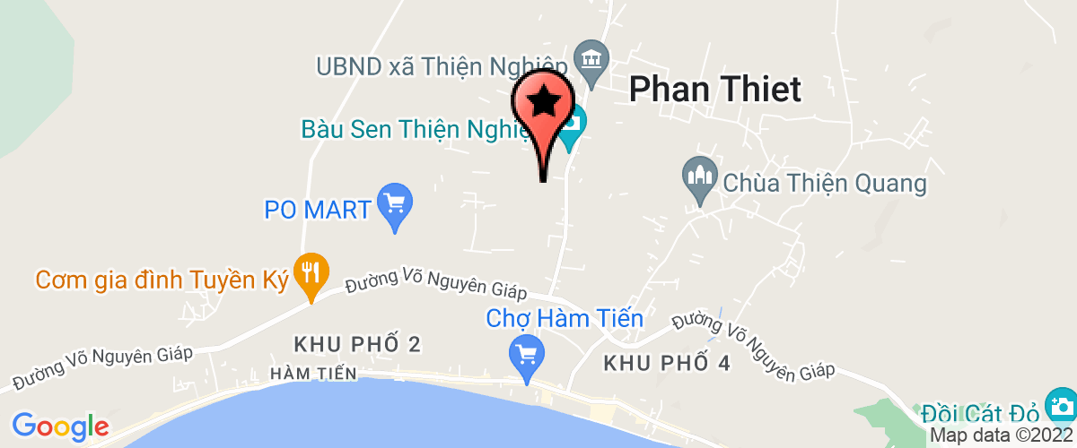 Bản đồ đến Công Ty TNHH Thương Mại Dịch Vụ Phú Quý Bình Thuận