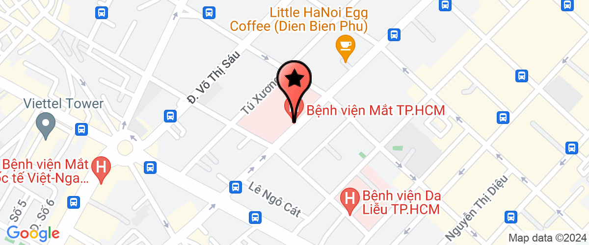 Map go to Benh Vien Mat TP.HCM