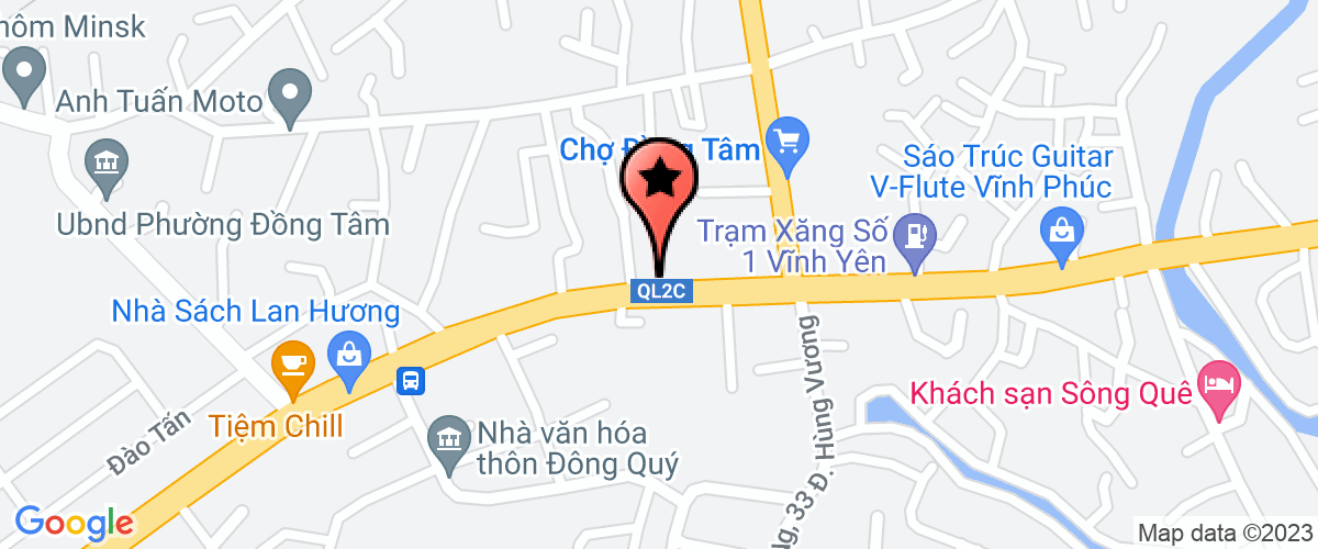 Map go to co phan Dong Au Company