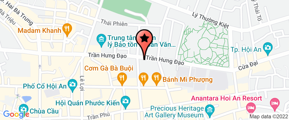 Map go to Thanh Uy Hoi An