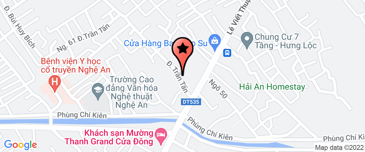 Bản đồ đến Công Ty TNHH Thanh Thiên Vân