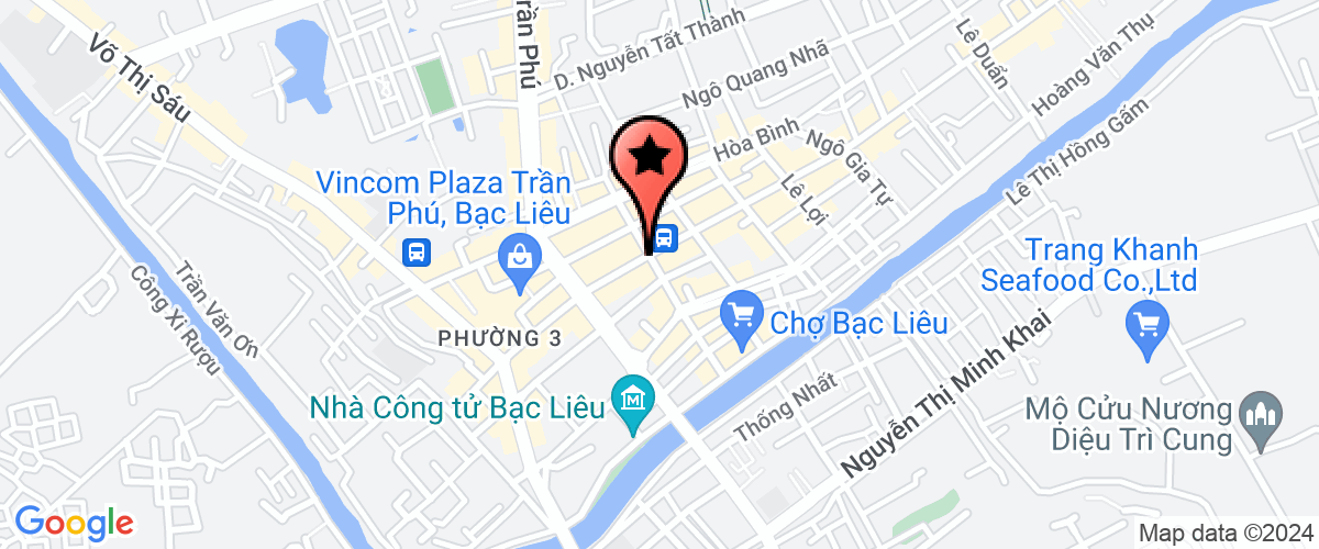 Map go to Cuc Thong Ke Bac Lieu Province