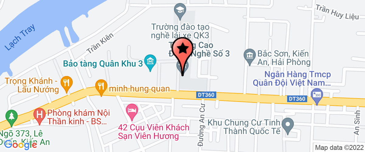 Map go to Truong Cao dang nghe so 3 - Bo quoc phong