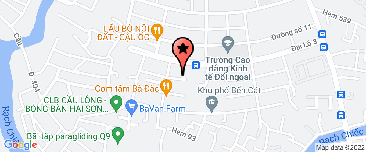 Bản đồ đến Công Ty TNHH Thương Mại Chung Gia Hưng