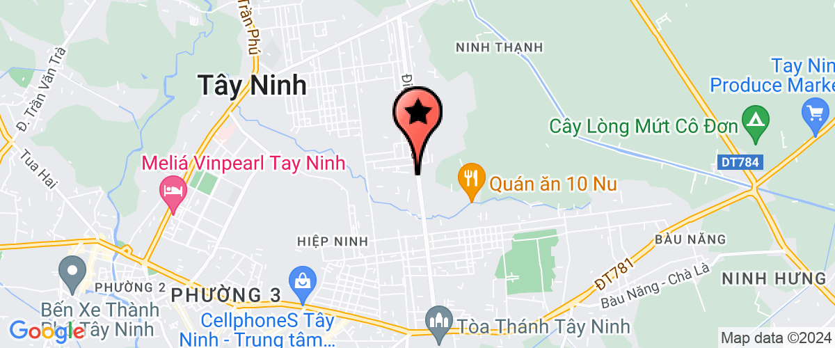Bản đồ đến ủy ban nhân dân xã Ninh Thạnh