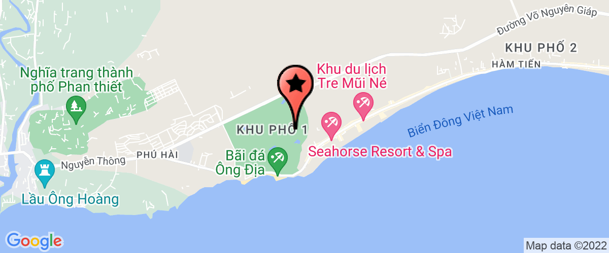 Map go to Phan Thiet - Branch of Cap Binh Thuan Drainage Drainage Joint Stock Company