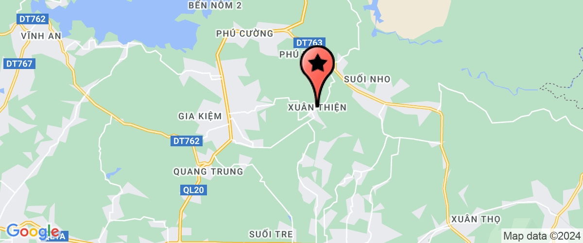 Map go to Truong Xuan Thien Nursery