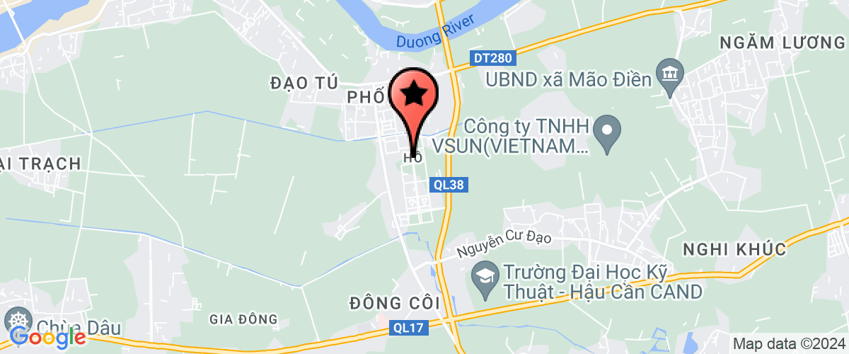 Map go to Van phong Hoi dong nhan dan va uy ban nhan dan Thuan Thanh District