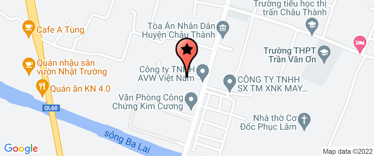 Map go to Phong cong an chau thanh District